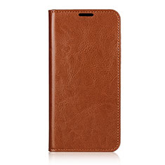 Funda de Cuero Cartera con Soporte Carcasa T14 para Huawei P40 Pro Naranja