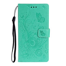 Funda de Cuero Cartera con Soporte Carcasa T14 para Huawei P40 Verde