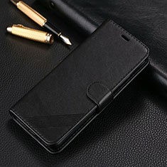 Funda de Cuero Cartera con Soporte Carcasa T14 para Xiaomi Redmi Note 8 Pro Negro