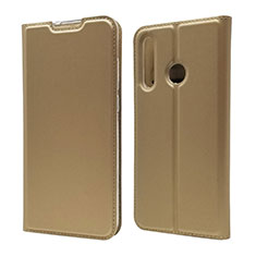 Funda de Cuero Cartera con Soporte Carcasa T15 para Huawei Honor 10i Oro