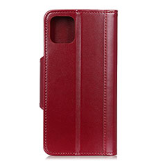 Funda de Cuero Cartera con Soporte Carcasa T15 para Xiaomi Mi 11 Lite 5G NE Rojo