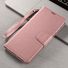 Funda de Cuero Cartera con Soporte Carcasa T15 para Xiaomi Mi Note 10 Pro Oro Rosa