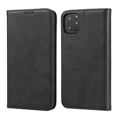 Funda de Cuero Cartera con Soporte Carcasa T16 para Apple iPhone 11 Pro Max Negro