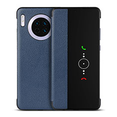 Funda de Cuero Cartera con Soporte Carcasa T16 para Huawei Mate 30E Pro 5G Azul