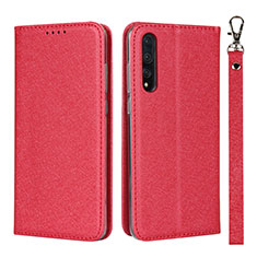 Funda de Cuero Cartera con Soporte Carcasa T16 para Huawei P20 Pro Rojo