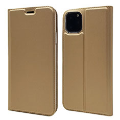 Funda de Cuero Cartera con Soporte Carcasa T17 para Apple iPhone 11 Pro Max Oro