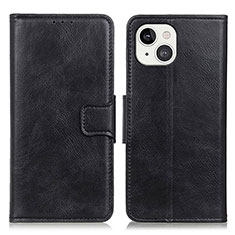 Funda de Cuero Cartera con Soporte Carcasa T17 para Apple iPhone 13 Negro