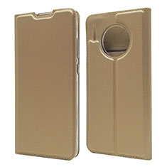 Funda de Cuero Cartera con Soporte Carcasa T17 para Huawei Mate 30 Pro 5G Oro