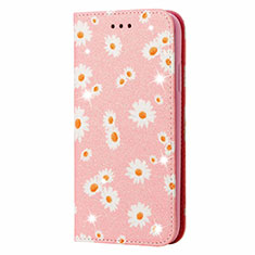 Funda de Cuero Cartera con Soporte Carcasa T17 para Huawei Nova Lite 3 Plus Rosa