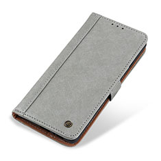 Funda de Cuero Cartera con Soporte Carcasa T19 para Apple iPhone 13 Gris