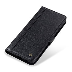 Funda de Cuero Cartera con Soporte Carcasa T19 para Apple iPhone 15 Negro