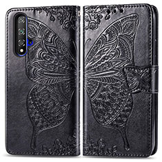 Funda de Cuero Cartera con Soporte Carcasa T19 para Huawei Honor 20 Negro