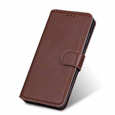 Funda de Cuero Cartera con Soporte Carcasa T19 para Huawei P40 Marron