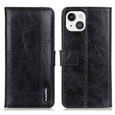 Funda de Cuero Cartera con Soporte Carcasa T20 para Apple iPhone 13 Negro