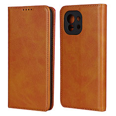 Funda de Cuero Cartera con Soporte Carcasa T20 para Xiaomi Mi 11 Lite 5G NE Marron Claro