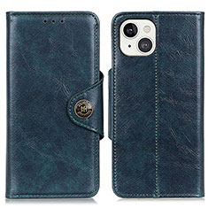 Funda de Cuero Cartera con Soporte Carcasa T21 para Apple iPhone 15 Azul