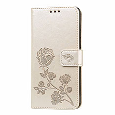 Funda de Cuero Cartera con Soporte Carcasa T21 para Huawei P40 Oro