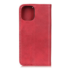 Funda de Cuero Cartera con Soporte Carcasa T24 para Xiaomi Mi 11 Lite 4G Rojo