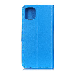 Funda de Cuero Cartera con Soporte Carcasa T25 para Xiaomi Mi 11 Lite 5G Azul Cielo