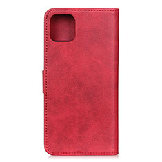 Funda de Cuero Cartera con Soporte Carcasa T27 para Xiaomi Mi 11 Lite 5G NE Rojo