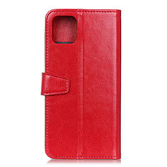 Funda de Cuero Cartera con Soporte Carcasa T28 para Xiaomi Mi 11 Lite 4G Rojo