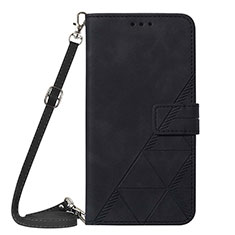 Funda de Cuero Cartera con Soporte Carcasa Y01B para Apple iPhone 13 Negro