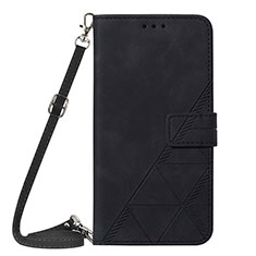 Funda de Cuero Cartera con Soporte Carcasa Y01B para Apple iPhone 14 Pro Negro