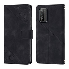 Funda de Cuero Cartera con Soporte Carcasa Y01B para Huawei Honor 10X Lite Negro