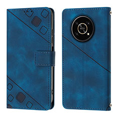 Funda de Cuero Cartera con Soporte Carcasa Y01B para Huawei Honor Magic4 Lite 5G Azul