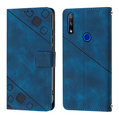 Funda de Cuero Cartera con Soporte Carcasa Y01B para Huawei P Smart Z (2019) Azul