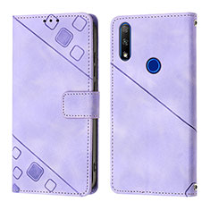 Funda de Cuero Cartera con Soporte Carcasa Y01B para Huawei P Smart Z (2019) Morado