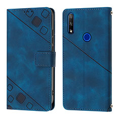 Funda de Cuero Cartera con Soporte Carcasa Y01B para Huawei Y9 Prime (2019) Azul