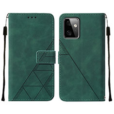 Funda de Cuero Cartera con Soporte Carcasa Y01B para Motorola Moto G Power 5G (2023) Verde