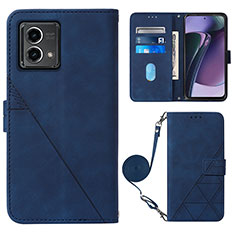 Funda de Cuero Cartera con Soporte Carcasa Y01B para Motorola Moto G Stylus (2023) 4G Azul