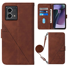 Funda de Cuero Cartera con Soporte Carcasa Y01B para Motorola Moto G Stylus (2023) 4G Marron