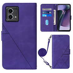 Funda de Cuero Cartera con Soporte Carcasa Y01B para Motorola Moto G Stylus (2023) 4G Morado