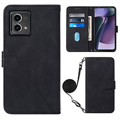 Funda de Cuero Cartera con Soporte Carcasa Y01B para Motorola Moto G Stylus (2023) 4G Negro