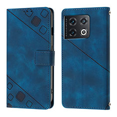 Funda de Cuero Cartera con Soporte Carcasa Y01B para OnePlus 10 Pro 5G Azul