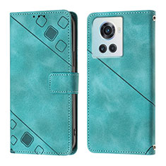 Funda de Cuero Cartera con Soporte Carcasa Y01B para OnePlus 10R 5G Verde