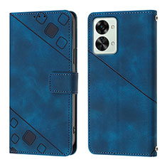 Funda de Cuero Cartera con Soporte Carcasa Y01B para OnePlus Nord 2T 5G Azul