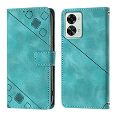 Funda de Cuero Cartera con Soporte Carcasa Y01B para OnePlus Nord 2T 5G Verde