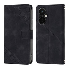 Funda de Cuero Cartera con Soporte Carcasa Y01B para OnePlus Nord CE 3 Lite 5G Negro