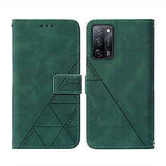 Funda de Cuero Cartera con Soporte Carcasa Y01B para Oppo A53s 5G Verde