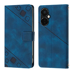 Funda de Cuero Cartera con Soporte Carcasa Y01B para Oppo K11x 5G Azul