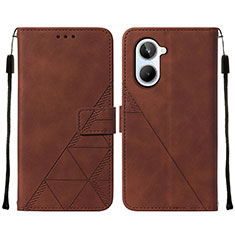 Funda de Cuero Cartera con Soporte Carcasa Y01B para Realme 10 4G Marron