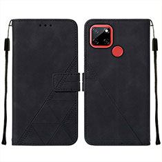 Funda de Cuero Cartera con Soporte Carcasa Y01B para Realme 7i RMX2193 Negro