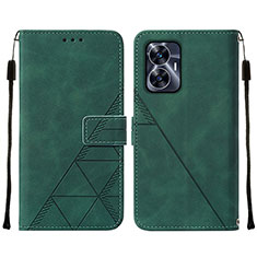 Funda de Cuero Cartera con Soporte Carcasa Y01B para Realme C55 Verde