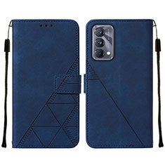 Funda de Cuero Cartera con Soporte Carcasa Y01B para Realme GT Master 5G Azul