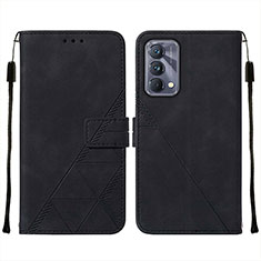 Funda de Cuero Cartera con Soporte Carcasa Y01B para Realme GT Master 5G Negro