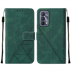 Funda de Cuero Cartera con Soporte Carcasa Y01B para Realme GT Master 5G Verde